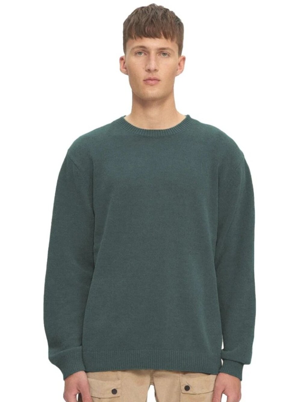 Kuwalla Pine Textured Knit Crewneck Sweater/27227